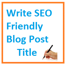 write seo friendly post title