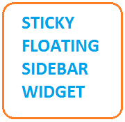 sticky floating sidebar widget