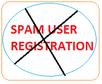 spam user registration