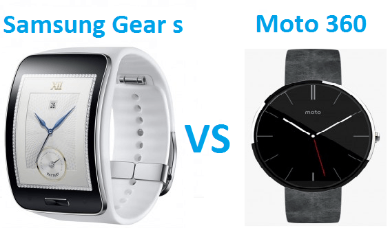 samsung gear s vs moto 360 smart watches comparison