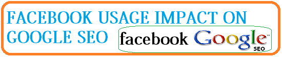 facebook usage impact on google seo