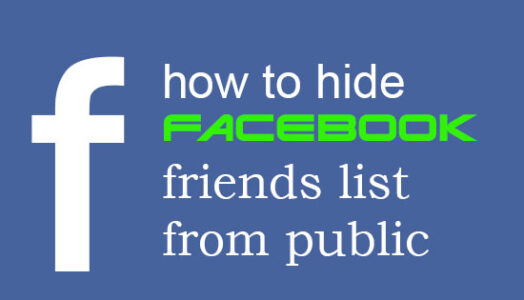 hide facebook friends list