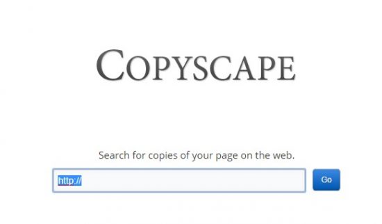 copyscape duplicate content checker tool