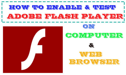 enable adobe flash player on computer and chrome