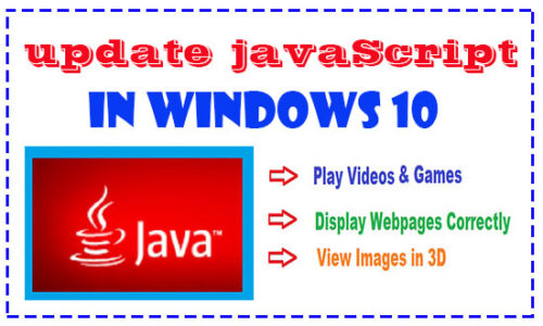 update javascript in windows 10 computer