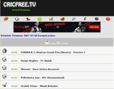 cricfree live streaming sports free
